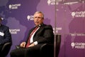 Mansur YavaÃÅ¸, mayor of Ankara, speaks about the state of democracy in Turkey, at Chatham House Royalty Free Stock Photo